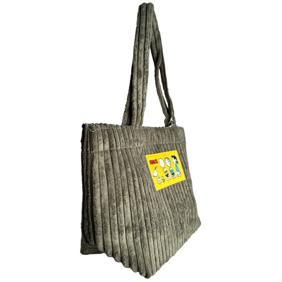 NEW Peanuts Snoopy and the Gang Corduroy Tote - Picture 2 of 4